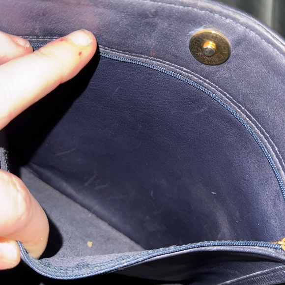 Coach Vintage Navy Leather XL Soho Duffle Tote style 4082 Hard to Find!!! - Picture 13 of 14